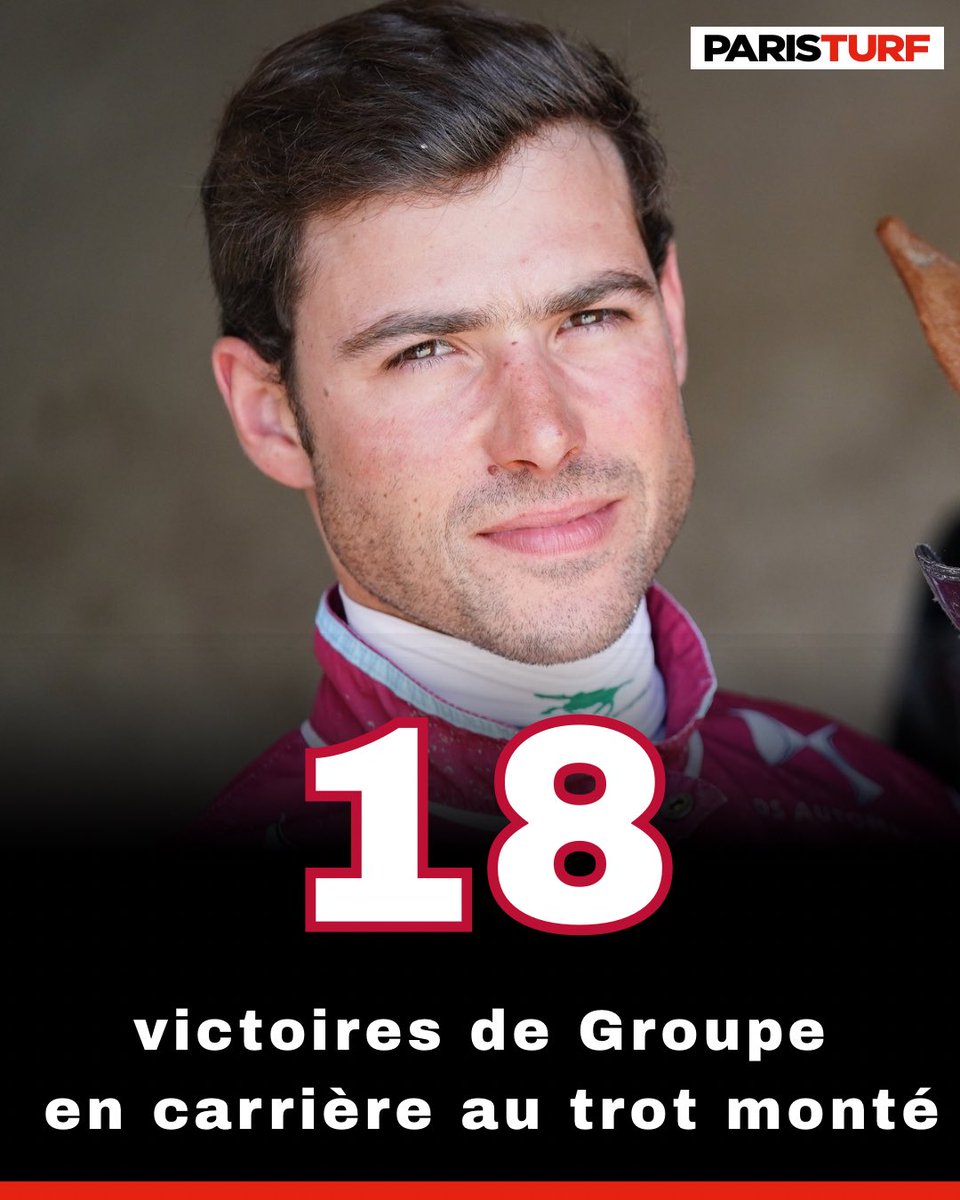 Paris_Turf's tweet photo. 𝐅𝐫𝐚𝐧𝐜̧𝐨𝐢𝐬 𝐋𝐚𝐠𝐚𝐝𝐞𝐮𝐜 au trot monté c’est :

🏆 324 victoires 
😎 18 Groupes 
✨ 1 Groupe I avec Memphis de Brasse 

Partagez nous votre meilleur souvenir 💬 https://t.co/p57QTT8jvH