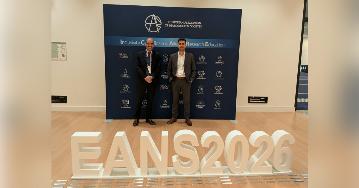 MBA_eu's tweet photo. La semana pasada asistimos al Congreso @EANSonline50, celebrado en Hamburgo, donde nos encontramos con nuestros partners @MarginumLtd  y Surgify Medical y descubrimos las últimas novedades en #neurocirugía.

#EANS2026 #BeEANS https://t.co/tBaReElIcc