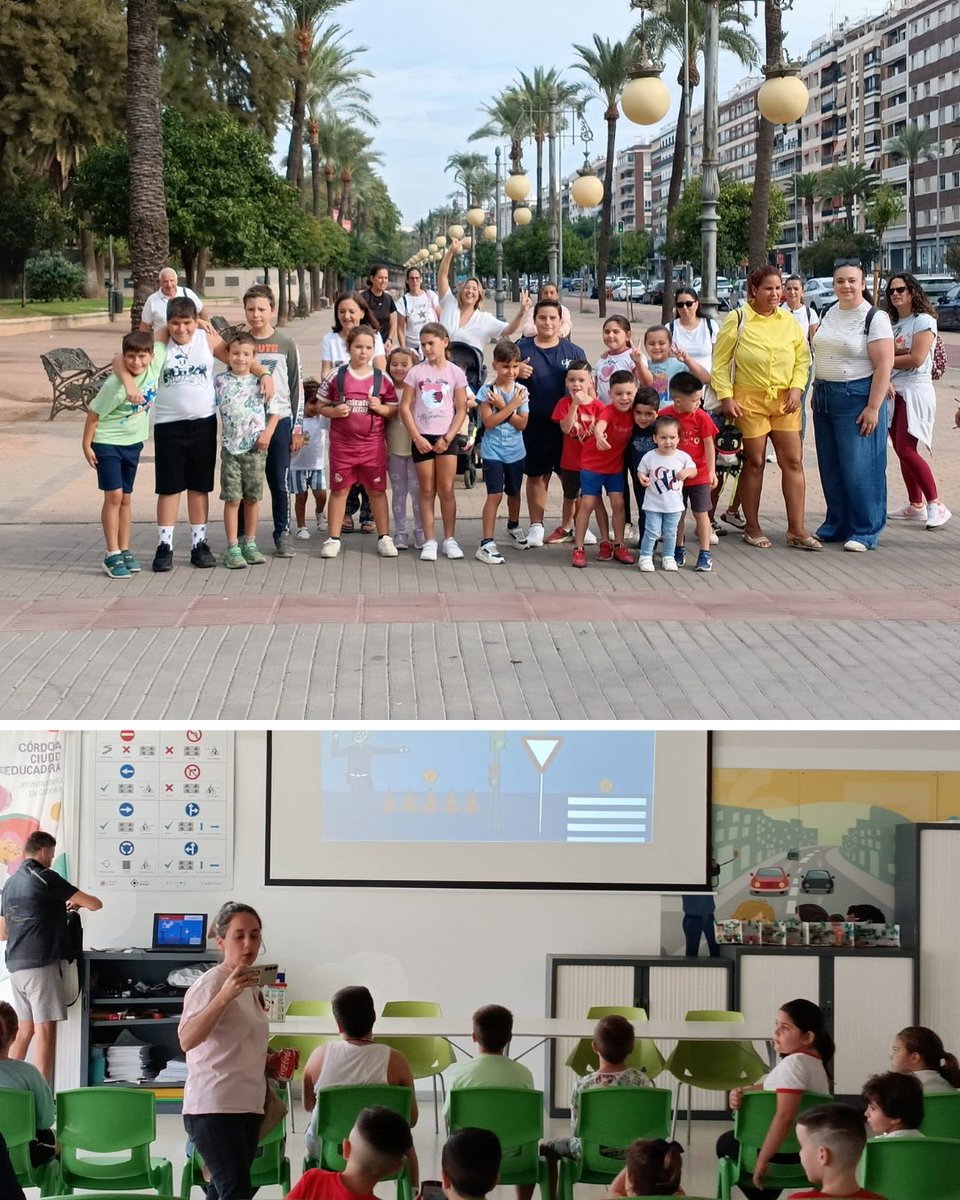 ParticipaCor's tweet photo. 🚴‍♂️🚦 ¡La barriada de Trassierra se mueve por la seguridad vial! Fantástica visita al Centro de Educación Vial este 4 de octubre para aprender sobre civismo y movilidad responsable en familia.   ¡Gracias por acompañarnos y hacer barrio! 🙌✨ #Córdoba #HaciendoBarrio https://t.co/kynH9ujmKf