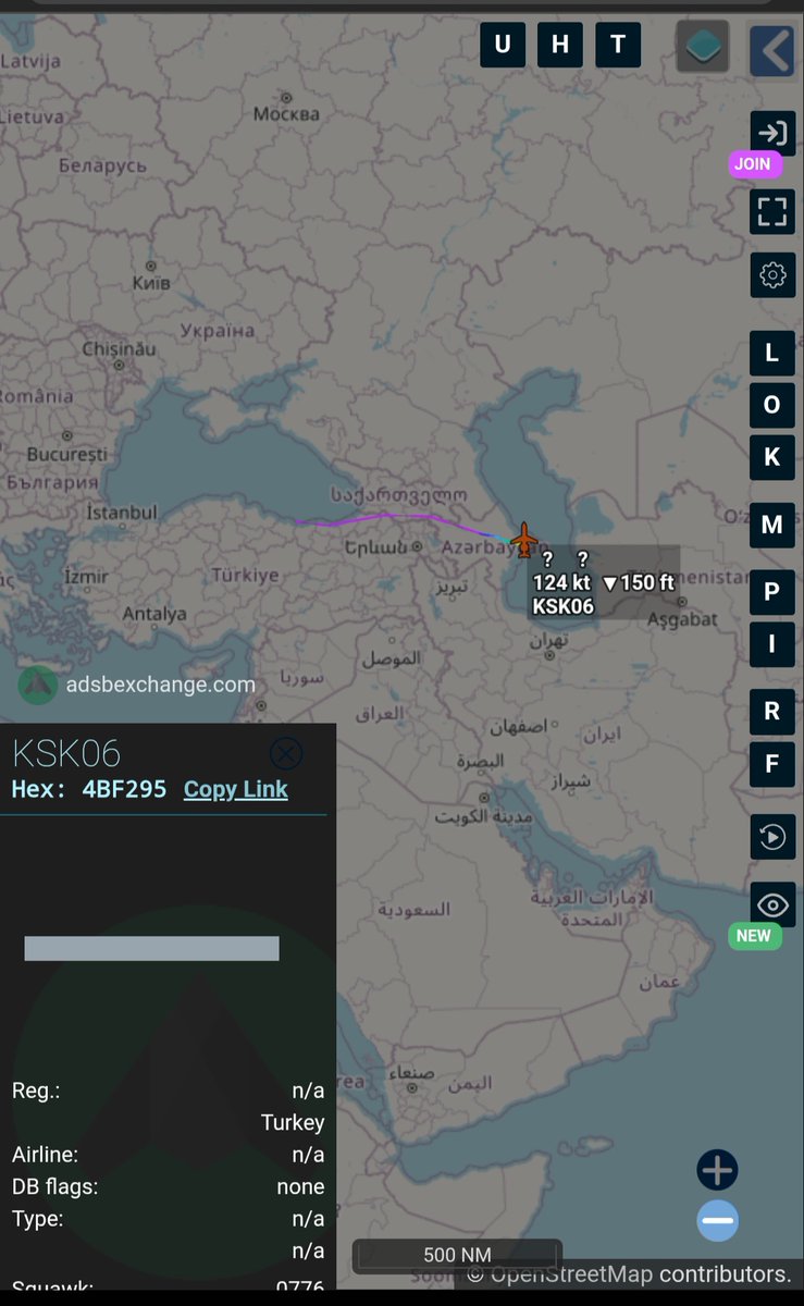 Borrowed7Time's tweet photo. Turkish Govt. Challenger 605 owned by "Mavi Başkent" (MIT shell company) #4BF295 KSK06 flew from Ankara to Baku.
@sipjack1776 @LadyAstroJet @LebanonJets https://t.co/9zt7DK8vem