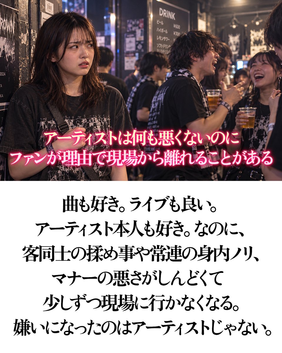 pazu_official's tweet photo. ライブに行って初めて分かる、ちょっと複雑なこと。 https://t.co/p3cEHT9ADT