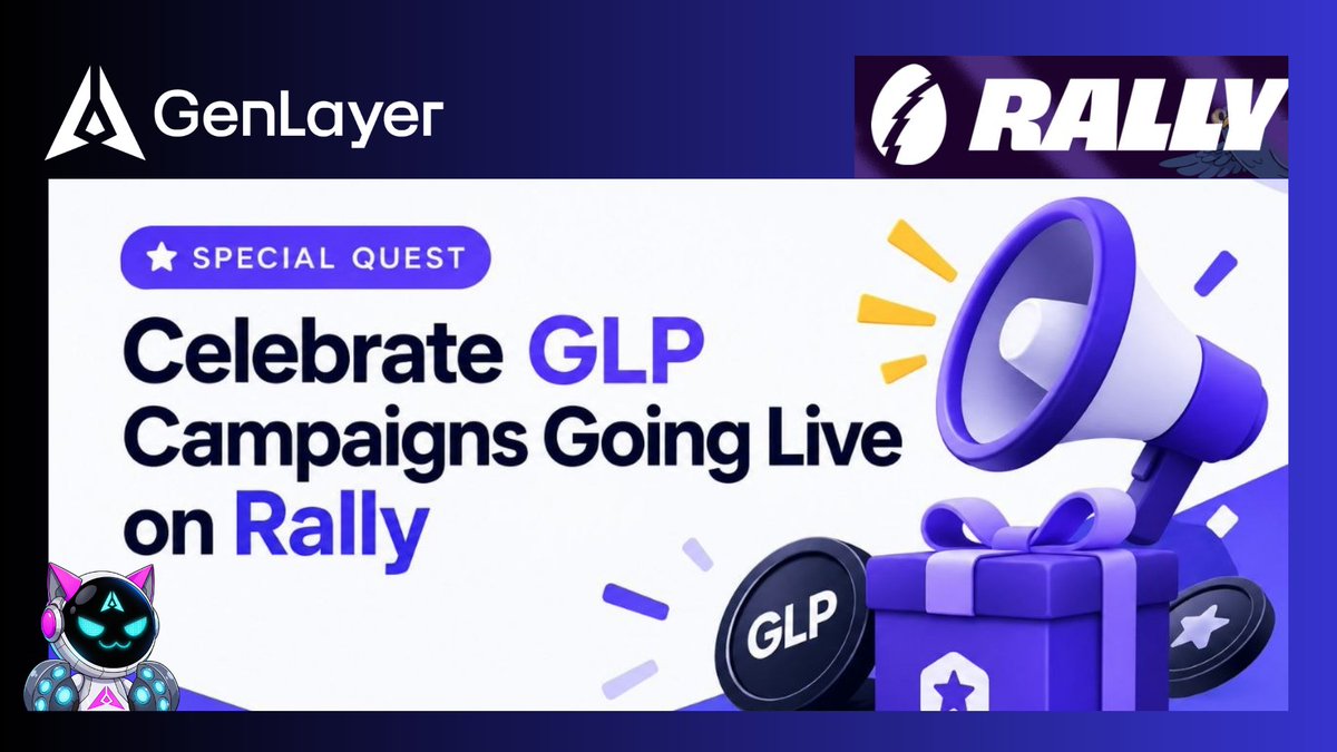 sir_walter_9006's tweet photo. GenM fam,

I just joined the GenLayer campaign on @RallyOnChain and thought you might want to check it out too .

There’s a 100,000 GLP prize pool, and it’s a cool opportunity to get involved with the @GenLayer community while learning more about what they’re building around AI and decentralized on-chain judgment.

@AA_Alex1 check this out, and bring a friend along 👀