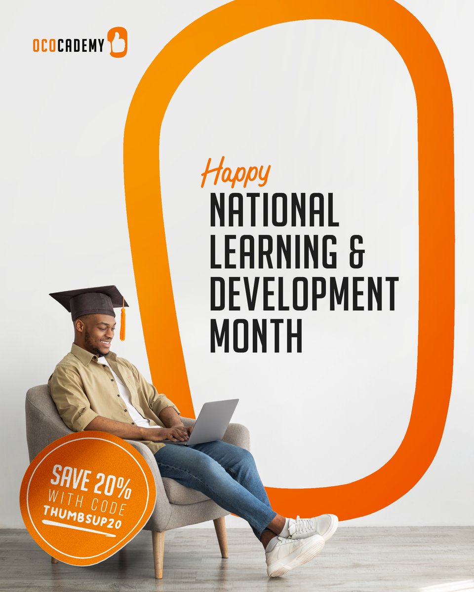 ococomedia's tweet photo. Happy #NationalLearningandDevelopmentMonth! 🎉
Celebrate with an exclusive discount on our online training courses… 
Don’t miss out! Visit https://t.co/L7oi4lE4xW to learn more and start your journey to #socialmedia success today - SAVE 20% with code THUMBSUP20 👍 https://t.co/Lu1T9z7QIF