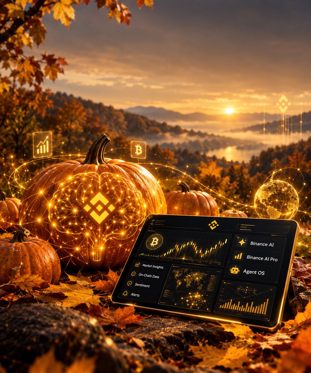 Iren16438723's tweet photo. Autumn leaves, glowing pumpkins &amp; a little Binance Intelligence magic 🎃🧠✨

Turning market data into insight — one pumpkin at a time. 🍂

@binance @cz_binance @BinanceResearch 
#BinanceIntelligence #BinanceAI #Binance #Crypto #AI https://t.co/0zcFZ2lVaf