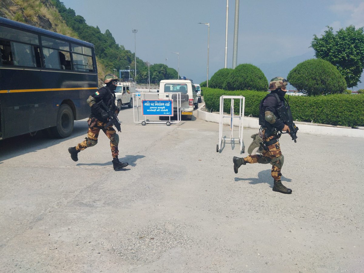 CISFHQrs's tweet photo. Multi-Agency Counter Terrorist Mock Exercise Conducted at Tehri Dam

A multi-agency Mock Exercise was successfully conducted at CISF Unit THDC Tehri, Uttarakhand to assess the operational preparedness, emergency response capability and inter-agency coordination during a simulated terrorist attack.

Personnel from CISF, Uttarakhand Police and various stakeholder agencies participated in the exercise.

The drill reinforced the importance of swift response, seamless coordination and effective emergency management in safeguarding critical infrastructure.

#CounterTerrorism #CriticalInfrastructure #EmergencyPreparedness #InterAgencyCoordination

@PIB_India 
@DDNewslive 
@uttarakhandcops 
@CISFNorth
