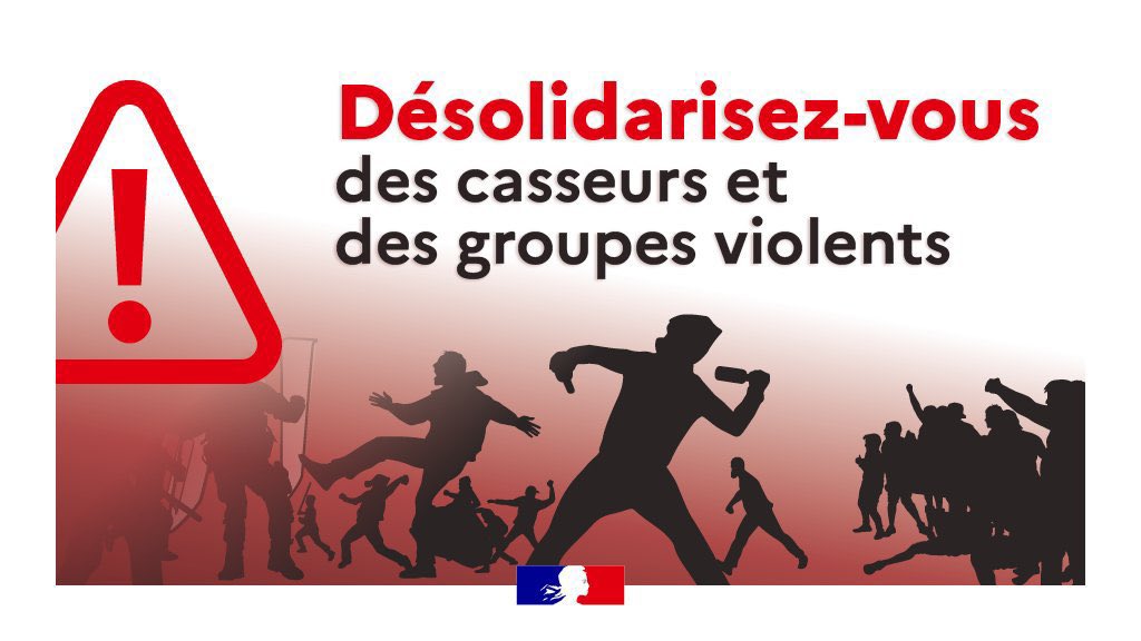 Image de Préfet de région Auvergne-Rhône-Alpes et du Rhône - Manifestation du 6 octobre |
Après l’arrivée de la tête de cortège sur la place Guichard à Lyon, sa