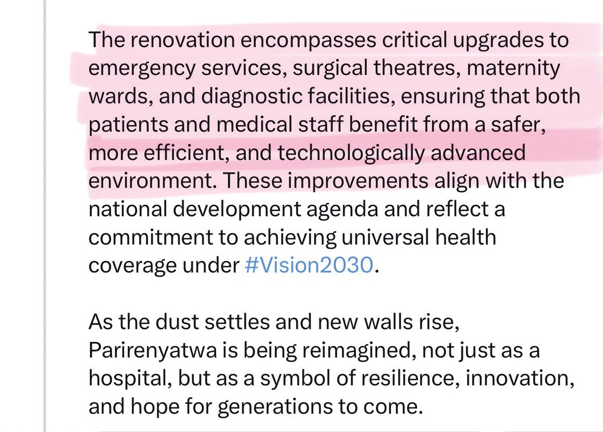 advocatemahere's tweet photo. 🔸On the 27th of August 2025, Mr Tungwarara told the public that his company was renovating Parirenyatwa Hospital @PGHZIM with critical upgrades and emergency services. If this is true, why was he airlifted to South Africa? Why was he not taken by an ambulance to Parirenyatwa?

We need new leaders.🇿🇼