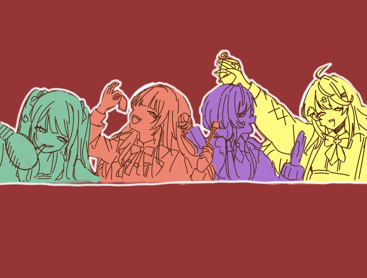 cucumber_yeah's tweet photo. 料理を描くのが下手すぎてメインディッシュどころか料理が足りなかったのでボツです…さようなら……供養👏 https://t.co/CgBCPCDmGl