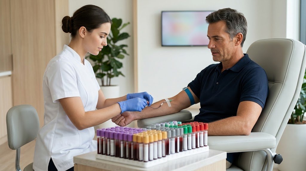SamaHoole's tweet photo. A healthy man can be made ill with one blood draw, and the lab has the odds worked out before the needle goes in.

Every normal range on a report is set so that 5% of healthy people fall outside it. The lab took the middle 95% of everyone it tested and called the edges abnormal. That is the whole method.

So on one test, a man with nothing wrong has a 1 in 20 chance of a flag.

On 10 tests, the chance that at least one comes back abnormal is 40%.

On 20, which is an ordinary panel, it is 64%. Two healthy men in three walk out with something wrong.

On 50, which is what the private wellness clinic sells for £300 with a dashboard and a traffic light, it is 92%. Almost nobody survives the form.

Nothing in the body changed between the 10 and the 50. Only the number of chances the range was given to catch a healthy man at the edge of it.

The companies selling the panel know that figure to the decimal. It is their conversion rate.

The flag becomes a referral. The referral becomes a scan. The scan finds something, because scans always find something, and the something gets a follow-up, and the follow-up has a tablet, and the tablet has a repeat.

The patient never got ill. He got tested until the arithmetic caught him.

The healthiest result a man can have is the test he never ordered, and the industry has worked out how to make him order it himself, with a discount code and a free retest in six months.