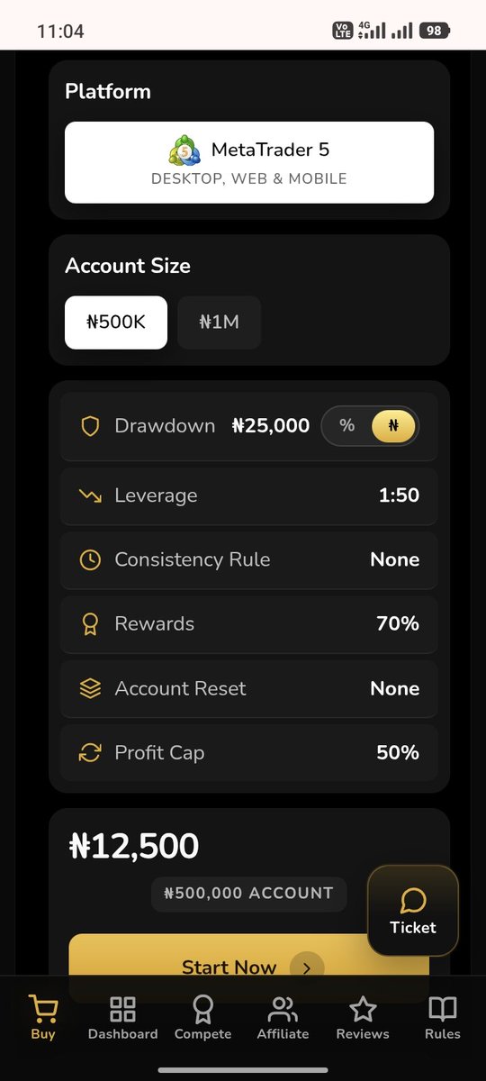 nw92120's tweet photo. @naira_trader I want to understand what you mean by 50% profit cap is it the amount we most make before withdrawal or the minimum we can withdraw ontime on the account https://t.co/EdaVMEgyZ4