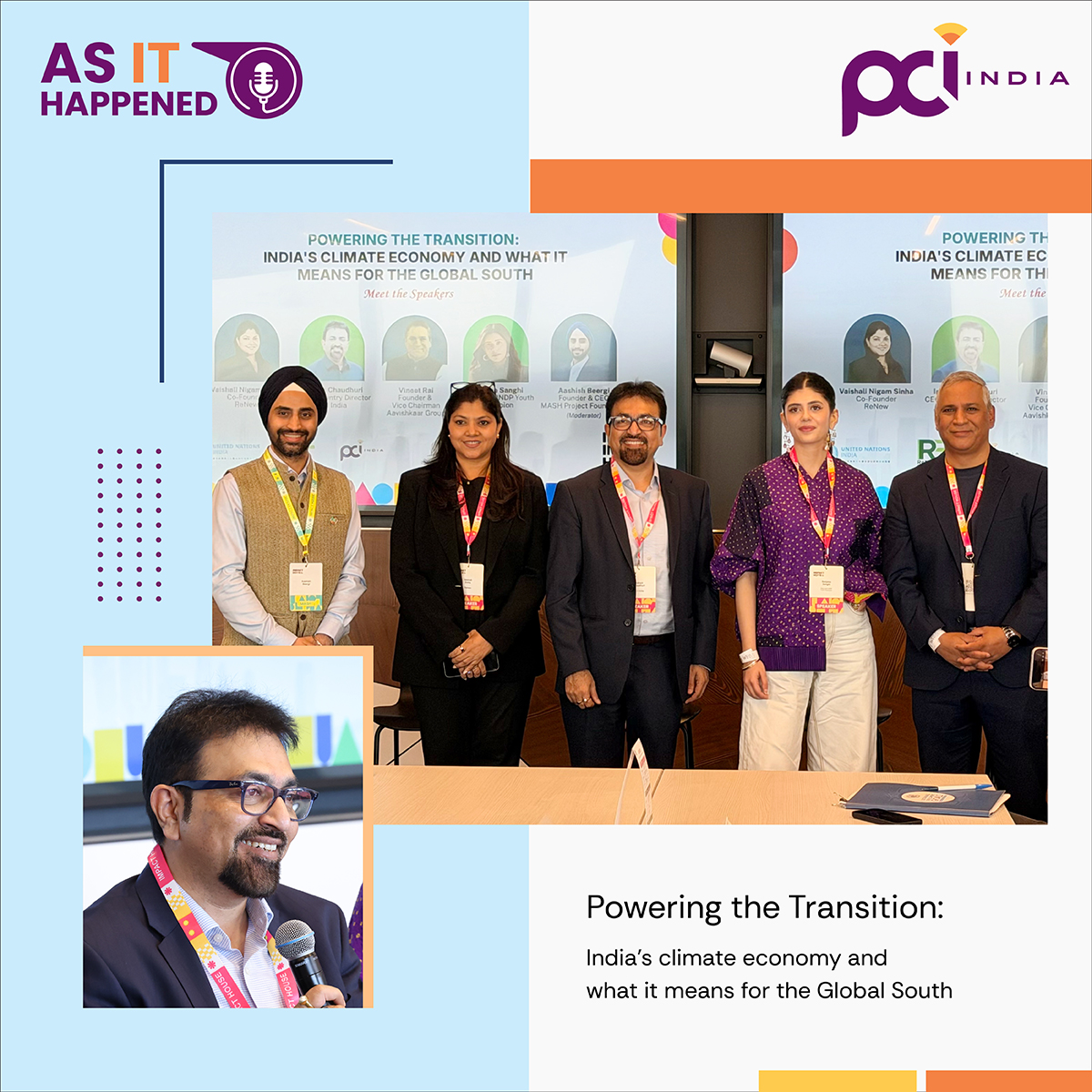 PCI_India_'s tweet photo. At #IndiaImpactHouse in #ClimateWeekNYC, @Indrajit_PCI, CEO &amp; CD, @PCI_India_, joined “Powering the Transition: India's Climate Economy and What It Means for the Global South��, hosted by @MASH_Project alongside @UNinIndia &amp; @ReNewCorp. 

Read here: https://t.co/W5tzyvyLAk https://t.co/H6H0Kc27QO