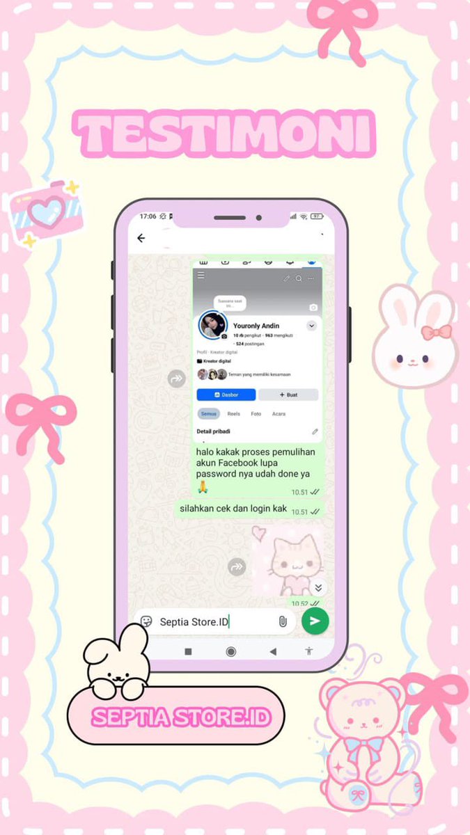 gyavl's tweet photo. Menerima Jasa Pemulihan &amp; Perbaikan Akun Sosmed

— Pulihkan,Balikin &amp; Hapus/Nonaktifkan Akun 
— Lacak Lokasi, Sadap Wa, Hack Akun &amp; Lainnya

( Facebook, Instagram, TikTok, WhatsApp, Line, Twitter/X, Gmail/Email,Telegram, Game &amp; Lainnya )

Fast Respon WhatsApp Di Profil

#zonauang https://t.co/091Zcc7gmR