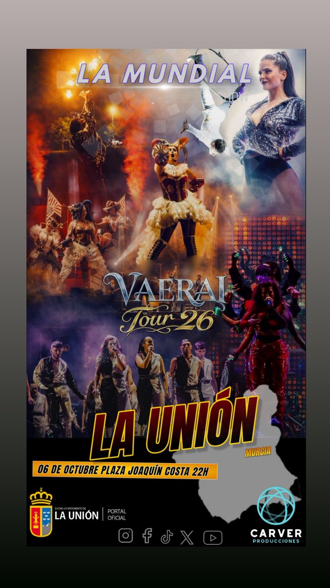 LaMundialShow's tweet photo. 𝕃𝔸 𝕄𝕌ℕ𝔻𝕀𝔸𝕃 𝕊ℍ𝕆𝕎🔥

✨VⱭҼRⱭӀ ƬƠƲR’26💫

“ⲥⳙⲁⲛ𝖽ⲟ ⲥⲁⳕⳋⲁ ⳑⲁ ⲛⲟⲥⲏⲉ... ⳑⲟ ⲉⲛⲧⲉⲛ𝖽ⲉⲅⲁ́⳽”

@aytolaunion @espectaculos_carver 

#lamundialshow #musical
#lamundialshow musical lamundialorquestashow música vaeraitour26 https://t.co/diZO1sNVl0