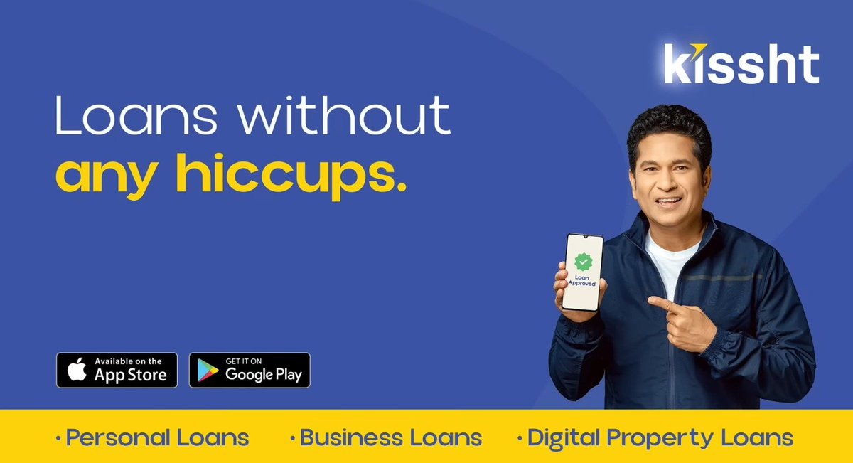 PriyankaSitz's tweet photo. I am falling short of words for this one seriously guys 
Some people get their personal loans approved in 5 minutes. Some people get hiccups when they’re remembered. 😂 Kissht App handles the first one, Sachin seems to have the second covered! #KisshtInstantPersonalLoans https://t.co/vzDw3dOePJ