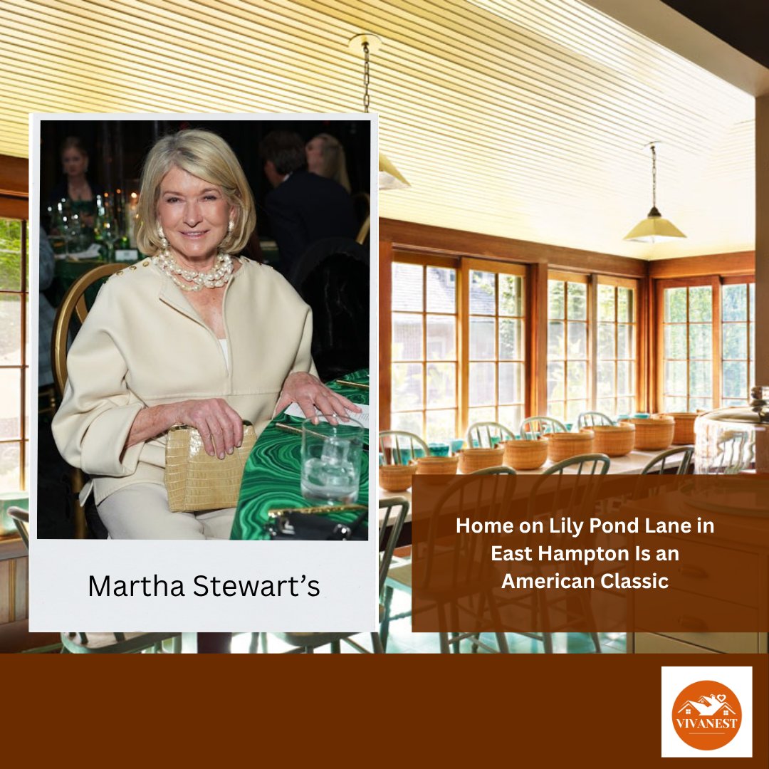 vivanest_home's tweet photo. Martha Stewart’s home on Lily Pond Lane in East Hampton is the definition of an American classic. 🏡✨
With timeless architecture, elegant details, and a relaxed coastal charm, the property feels effortlessly sophisticated.
#MarthaStewart #CelebrityHomes #EastHampton #HomeDecor https://t.co/RyNHaicHgs