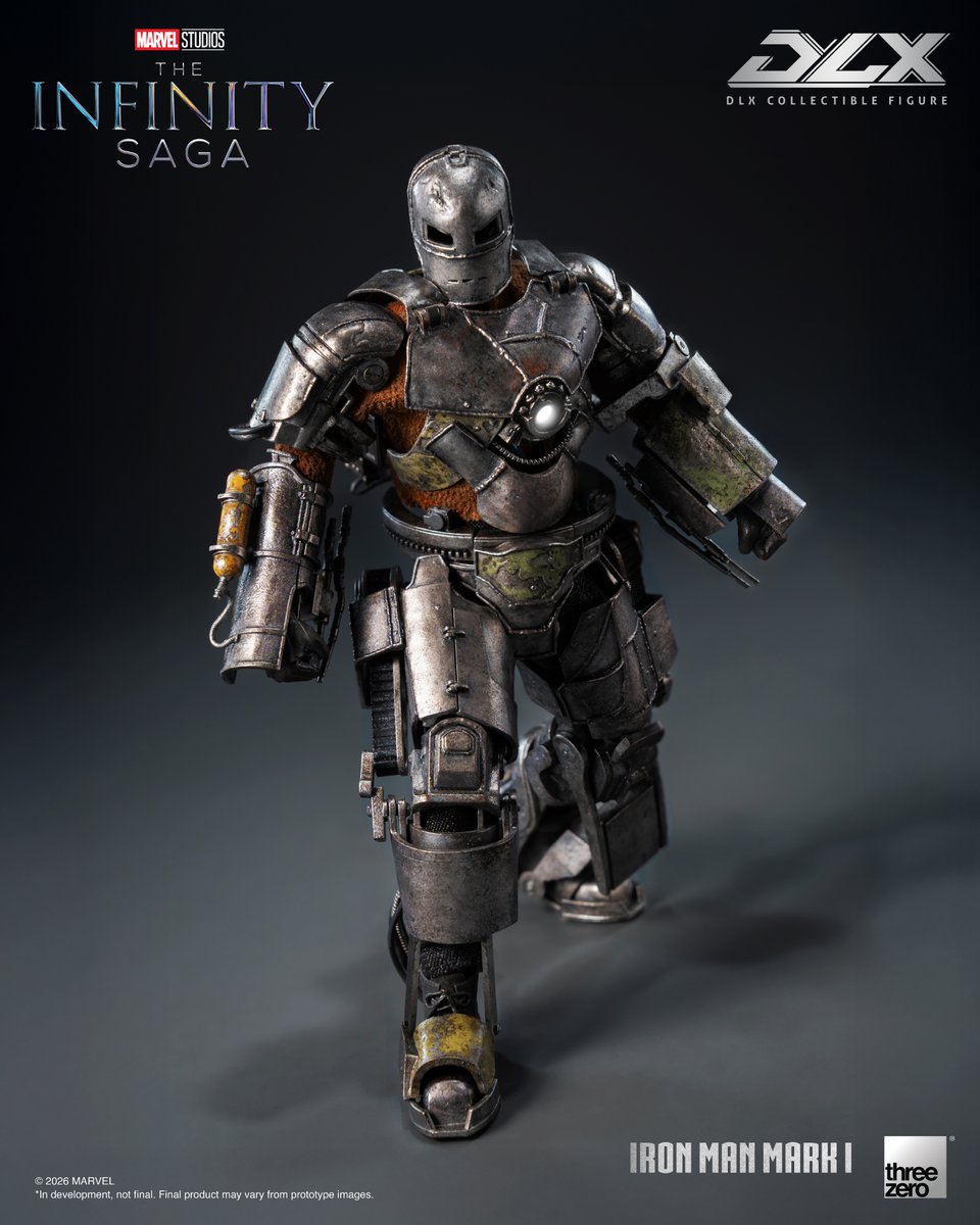 threezeroHK's tweet photo. 【Pre-order the DLX Iron Man Mark 1 now!】

Don't miss your chance to pre-order the DLX Iron Man Mark 1! It is now available via the threezero Store, threezero Tmall, and selected distribution partners worldwide.

© 2026 MARVEL

※ This item is only available in USA, Canada, People's Republic of China, Hong Kong S.A.R. and Macau S.A.R., Mongolia, South Korea, Taiwan. (Taiwan Region is included and exclusively handled by Beast Kingdom)
※ In development. Final product may vary from promotional images.

SRP: 110 USD / 770 RMB / 860 HKD

https://t.co/bn0nab85uw

#threezero #MarvelStudios #TheInfinitySaga #IronMan #Mark1 #DLX