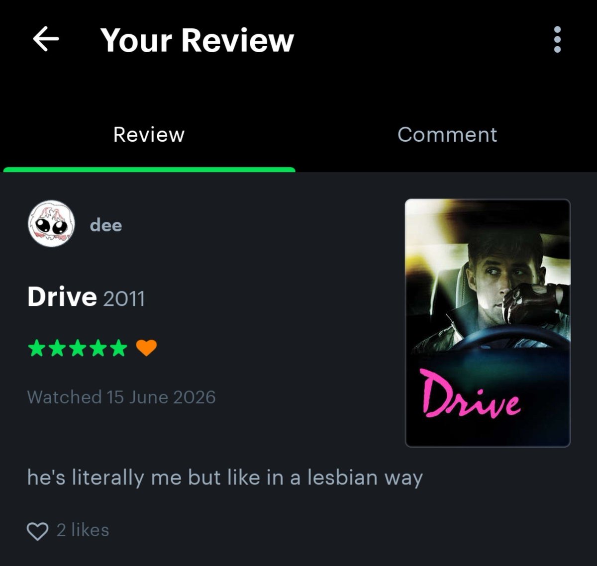 deeletethat's tweet photo. first vs last letterboxd review  As u can see i take these things very seriously https://t.co/faEQ4ELM7l