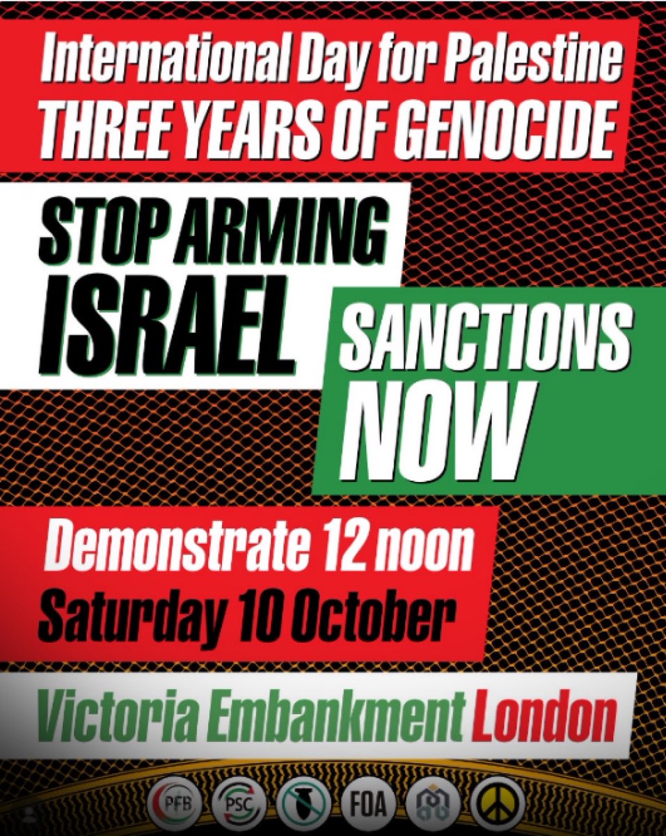 thisisyourparty's tweet photo. Jeremy Corbyn asked Andy Burnham to say one word about Gaza: genocide.

The UN inquiry has said it. The World Court is hearing it. The Prime Minister will not say it. Your Party says it.

Three years of genocide. March with us on Saturday. Stop arming Israel. https://t.co/f6EwlbJeWw