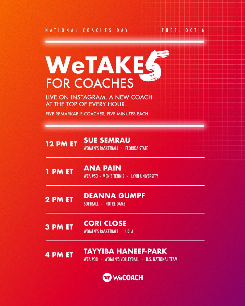WeCOACH tweet picture