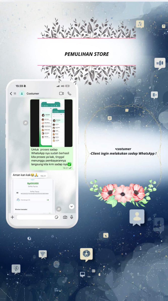 ciyaaoh's tweet photo. ALL JASA

✅JASA HAPUS AKUN 
✅JASA PULIHKAN &amp; BALIKIN AKUN LUPA PASWORD/KE HACK
✅JASA LACAK LOKASI
✅JASA SADAP WA
✅RESET HP
✅JASA LACAK HP BY NO HP / IMEI
✅JASA HACK/PEMULIHAN AKUN
(EMAIL,IG,WA,TWITER/X,
FB,TIKTOK,LINE,TELEGRAM)

YUK DISINI BISA ORDER YA GAIS 🫶 https://t.co/NYJDwbQiAC