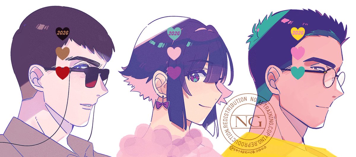kotakenokoooo's tweet photo. 今年のだいだら誕生日絵です🕶️🎀👓 https://t.co/QqInLaWvLL