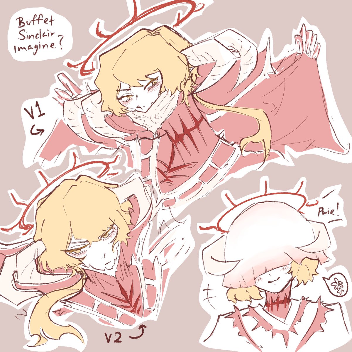fishymilki's tweet photo. Buffet sinclair release! It was a little different from my imagination but I hope there will be a pwieclair showcase! 

The official buffet sinclair looks like its slick back with a possibility of long hair (OR EVEN BRAIDED!!) So excited I gotta draw my imagines for it https://t.co/RsNIjPixis