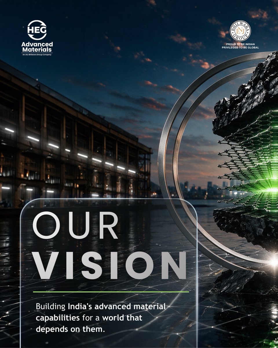 HEGAMofficial's tweet photo. Every decision, from the lab bench to the plant floor, starts with these two questions: Where are we going, and how will we get there? 

Our answer: advanced carbon expertise, delivered at scale, for a world that depends on it.

#ProgressIsMaterial #MadeInIndia https://t.co/1LGRJzUwpd