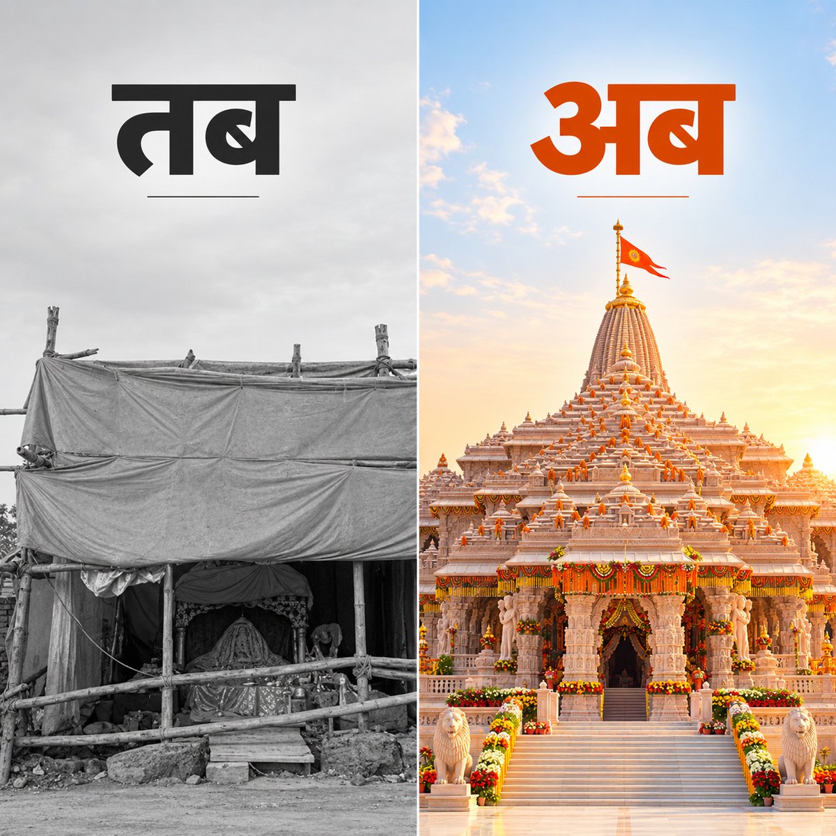 BJP4UP's tweet photo. भाजपा का सुशासन आया और बदल गया रामलला के दरबार का स्वरूप

#BJP4UP #BJP4ViksitBharat https://t.co/7dO14mzW9S