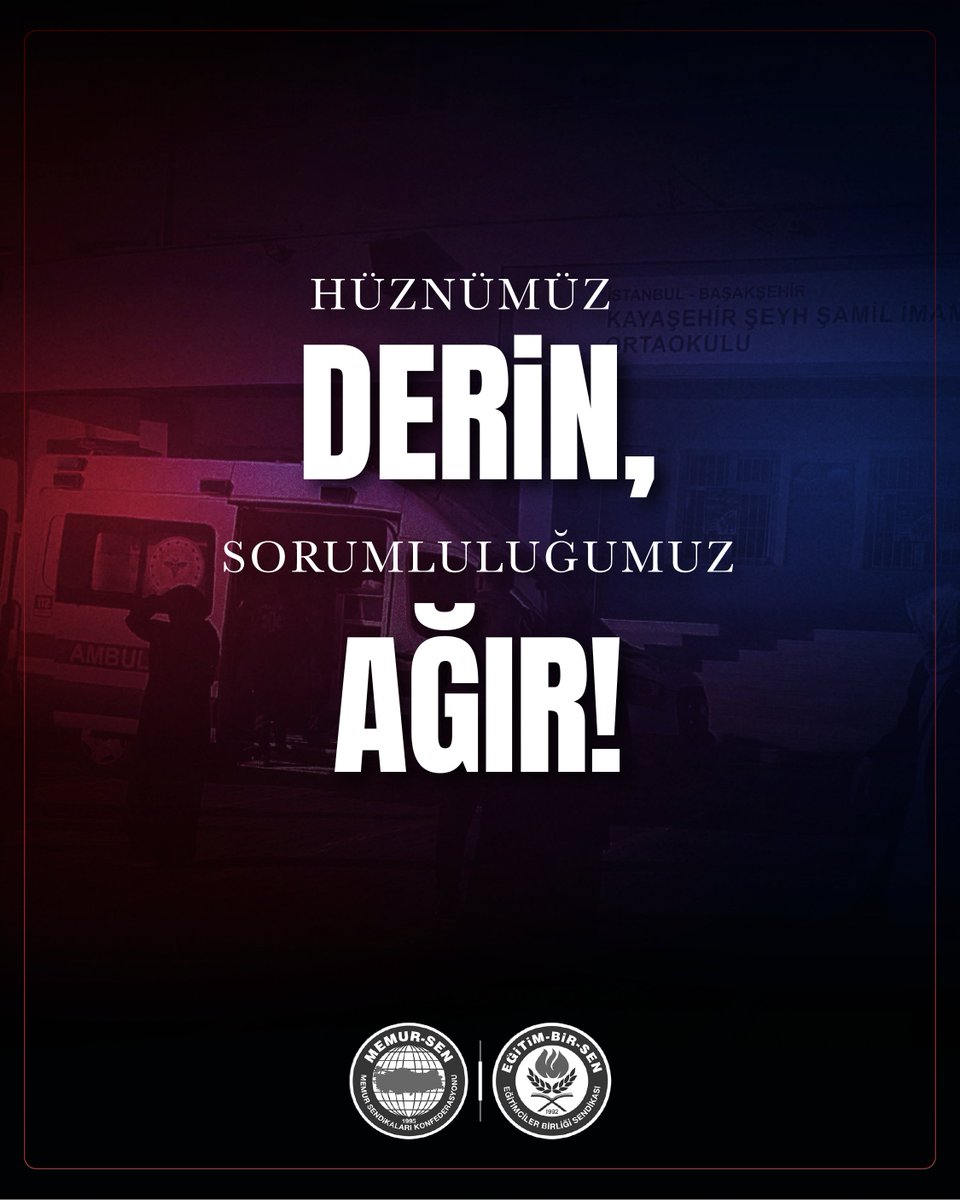 EgitimBirSen's tweet photo. HÜZNÜMÜZ DERİN, SORUMLULUĞUMUZ AĞIR!

Şanlıurfa, Kahramanmaraş, Manisa ve şimdi İstanbul...

Sözün bittiği yerdeyiz.

İstanbul Başakşehir'de bir okulumuzda öğrencilerimize yönelik yaşanan saldırı haberiyle yüreklerimiz bir kez daha kavruldu. Yaralanan evlatlarımıza acil şifalar diliyor, ailelerine ve tüm eğitim camiamıza geçmiş olsun dileklerimizi iletiyoruz.

Bir öğrencinin, kıyafet değiştirerek başka bir okul kapısından girmesi ve 8 çocuğumuzu yaralaması, artık münferit olaylardan söz edemeyeceğimizi açıkça göstermektedir. Karşımızda ertelenemez, bütüncül çözüm bekleyen ciddi bir okul güvenliği meselesi vardır.

22 Nisan'da düzenlediğimiz "Eğitim Ekosisteminde Şiddet" çalıştayımızda da ifade etmiştik: Şiddet okulda başlamıyor. Ailenin ilgisizliği, sosyal çevre, akran ilişkileri ve dijital dünyada biriken risklerin okula yansıdığını görüyoruz.

Yaşanan olaylar, riskleri önceden tespit ederek zamanında müdahaleyi mümkün kılacak bir erken uyarı ve müdahale sisteminin kurulmasını zorunlu hale getirmiştir. Okullarda rehberlik hizmetlerinin güçlendirilmesi, çocuklarımızı etkileyen ve yönlendiren dijital bataklıklarla mücadele edilmesi, okul çevrelerinde düzenli ve görünür kolluk devriyelerinin yer alması, ailelerin çocuklarıyla sağlıklı iletişim kurabilmeleri için desteklenmesi gerekmektedir.

Bununla birlikte, okul güvenliğine katkı sağlamak amacıyla istihdam edilen bahçe ve güvenlik görevlilerinin geçici uygulamalar yerine kalıcı ve sürdürülebilir bir istihdam modeliyle güçlendirilmesi, bu personele düzenli olarak eğitimler verilmesi ve değişen ihtiyaçlara cevap verecek etkili bir disiplin mevzuatının oluşturulması acil olarak önümüzde duran başlıklardır.

Başakşehir'de yaşanan acı olay, işaret ettiğimiz bu ihtiyaçların ne kadar hayati olduğunu bir kez daha göstermiştir. Her olaydan sonra yeni bir tedbir konuşulmakta, her vakada süreç yeniden başlamaktadır. 

Kötüye giden bu tabloyla mücadele için Milli Eğitim Şurası, "Okul Güvenliği" gündemiyle acilen toplanmalıdır.

Toplanacak 21. Milli Eğitim Şurası'nda, Milli Eğitim, İçişleri, Aile ve Sosyal Hizmetler, Gençlik ve Spor, Sağlık ve Adalet Bakanlıkları yanında eğitim sendikaları, diğer sivil toplum örgütleri, veliler, öğrenciler, öğretmenler, akademisyenler ve dijital alanın düzenleyicileri yer almalıdır. Şura'dan, takvimi, bütçesi ve sorumluları belli bir Okul Güvenliği Eylem Planı çıkmalıdır.

Çalıştay raporumuzdaki tespitler ve öneriler, Şura’ya hazır bir zemin sunmaktadır.

Saptanan şiddet eğilimleri ve ortaya çıkan şiddet eylemleri tüm yönleriyle analiz edilmeli,  benzer hadiselerin önüne geçmek için devlet ve toplum seferberliği sağlanmalıdır.
Söylenecek sözler söylenmiş, uyarılar yapılmıştır. Artık harekete geçme zamanıdır.

Türkiye'nin en büyük sivil toplum kuruluşu olarak tüm sorumlulara bu yöndeki çağrımızı yineliyor ve sürecin takipçisi olacağımızı duyuruyoruz.