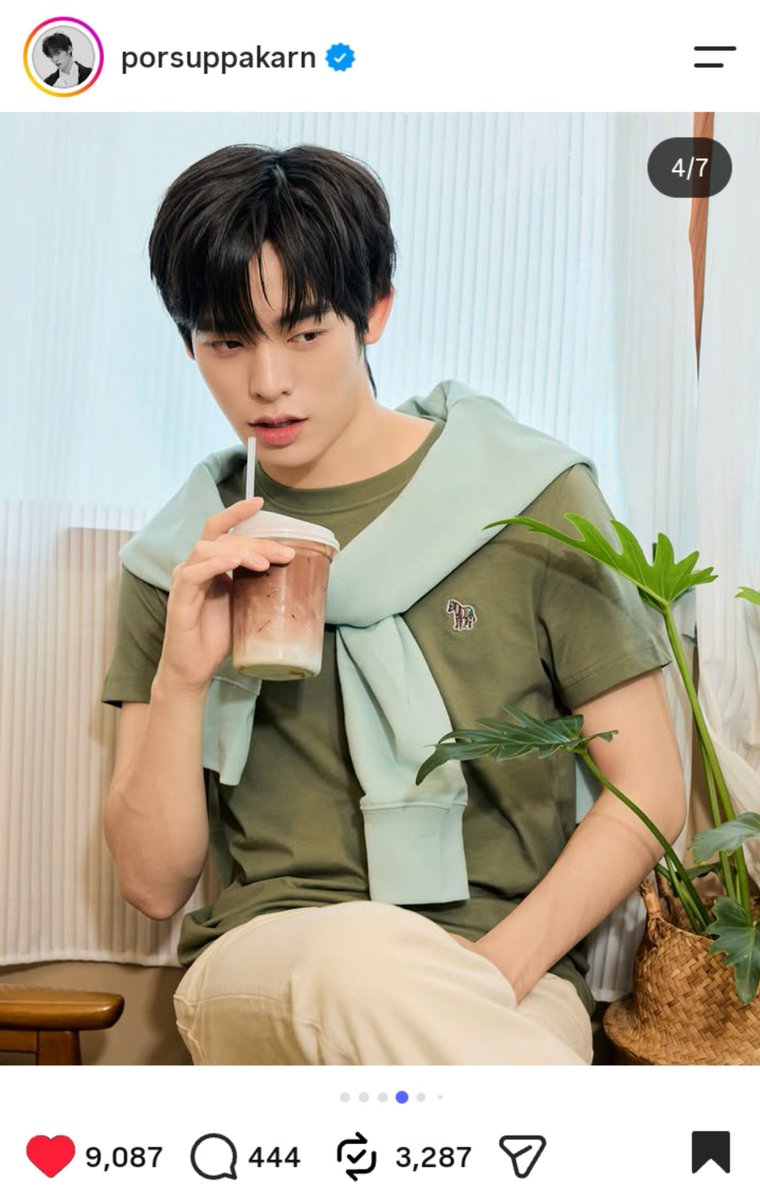 Porglobaltrend's tweet photo. IG Update - #porsuppakarn Promoting the Paul Smith clothing brand ✨🐻‍❄️

Engagement boost

👍🏻 Like : 200K
↗️ Share : 300K
🔠 Comment : 10K
🔂 Repost : 50K 
💾 Bookmark : 50K

🔗 https://t.co/0Z7HWtSq5u 

#porsuppakarn https://t.co/2CGDIeO8yQ