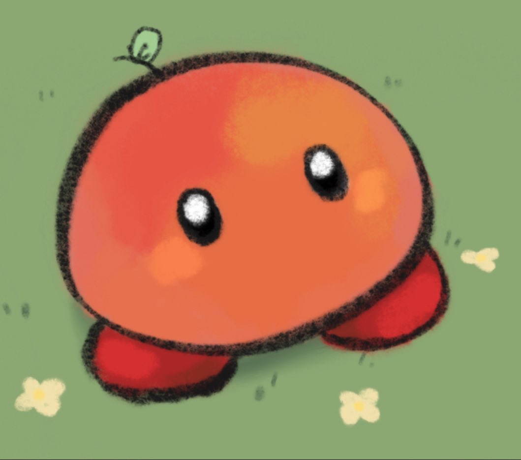 Yakiisuu's tweet photo. Lil peach boy #artmoots #cute #artistontwetter #kirby https://t.co/zRkjz12DaM