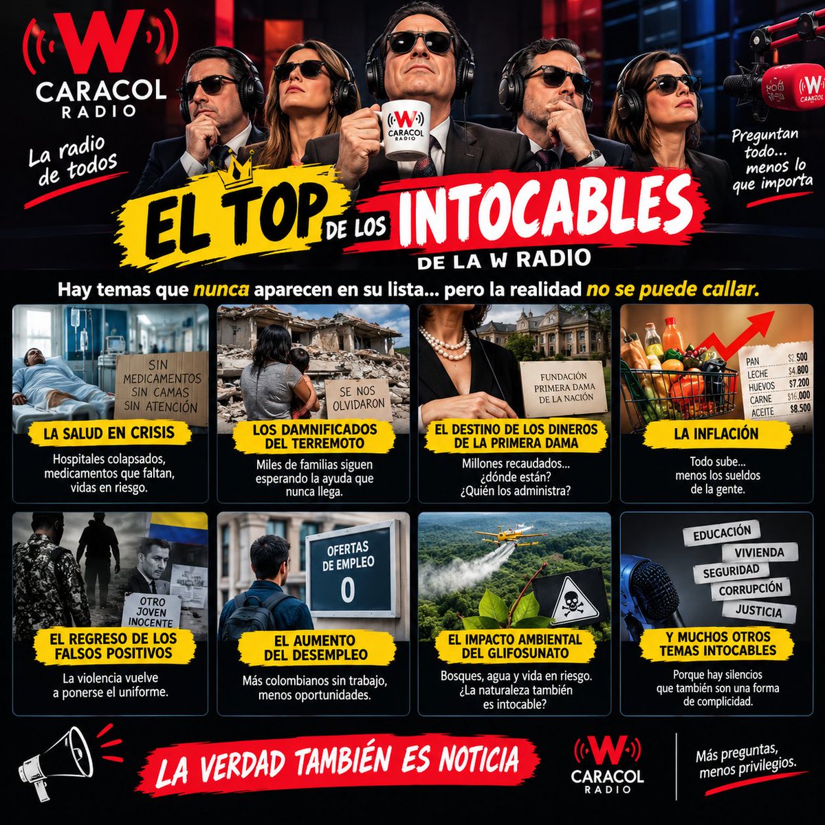 BATITRINO's tweet photo. @CaracolRadio Mi listado del «Top de los intocables de la W radio» https://t.co/uANoNXvufr