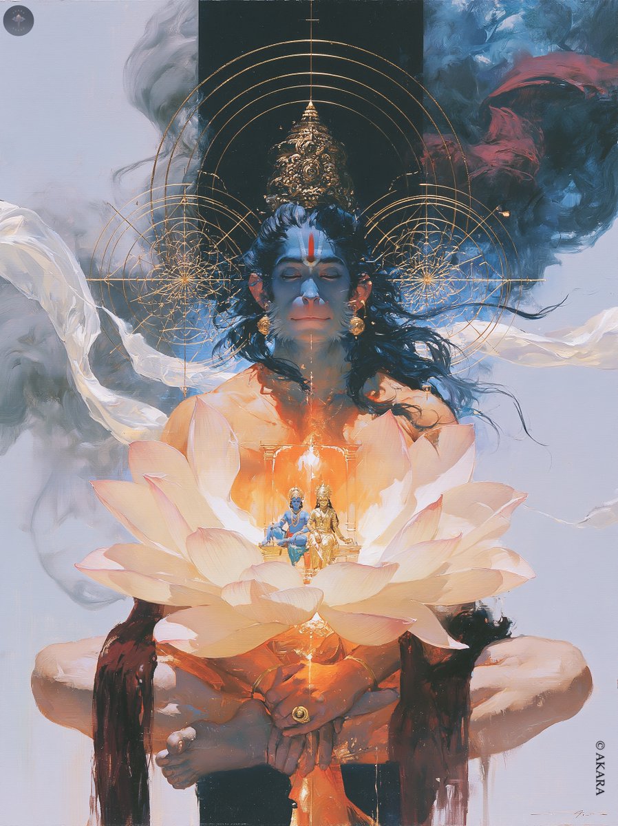 Akara__1's tweet photo. हृदय अरविंदे - The Heart Lotus
A heart that beats only one name Sita Ram ❣️
🪷✨ Jai Bajrangbali 🙏🏼
#HanumanBhakti #SitaRam #RamNavami #HinduDevotionalArt #BhaktiArt https://t.co/klBNgoDIAQ