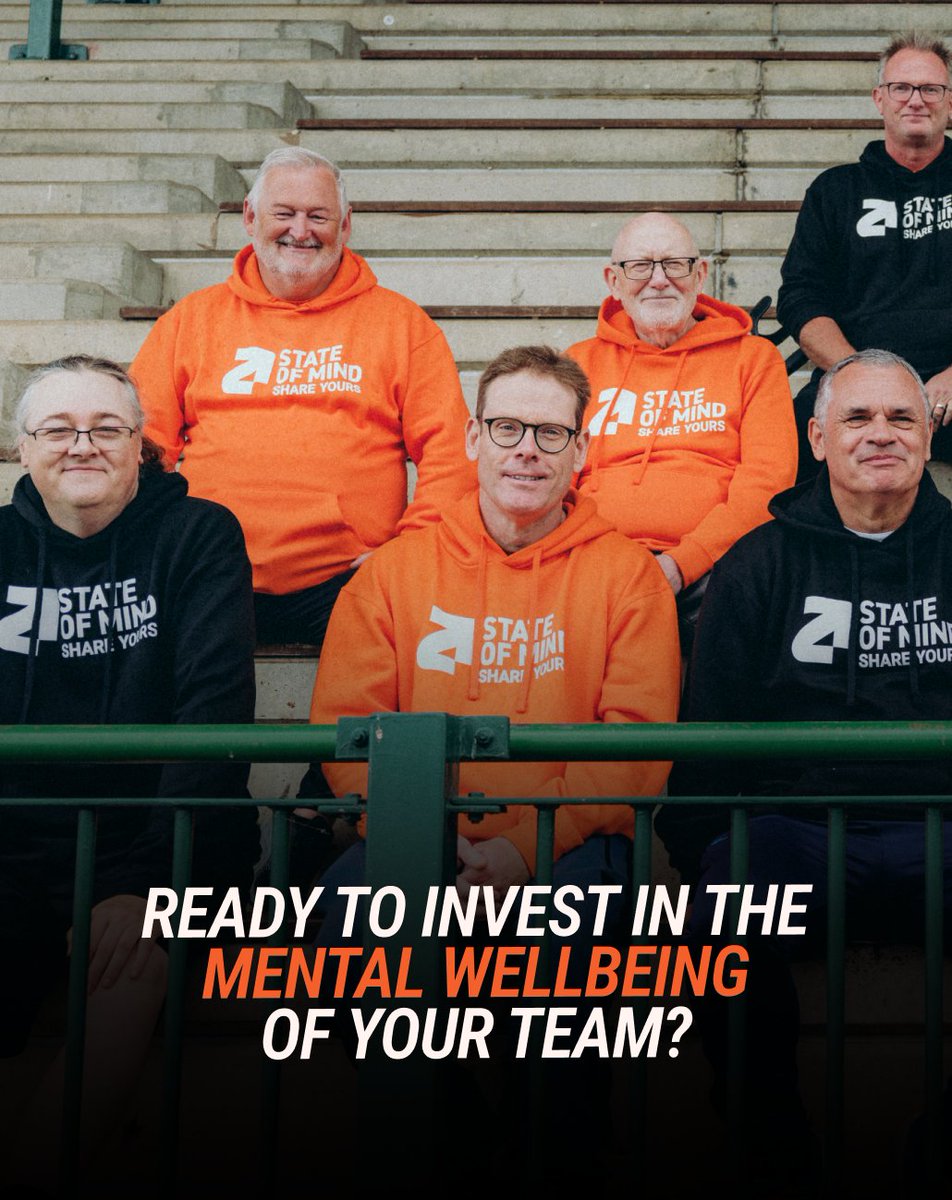 stateofmindsprt's tweet photo. Whether you’re a workplace, educational organisation, or local community group, we’re here to help you start conversations around mental health and give your team the tools they need to support their wellbeing. 🙌🧠
Click the link in bio to enquire. 🔗#STATEOFMIND #SHAREYOURS https://t.co/rOIkfch6HK
