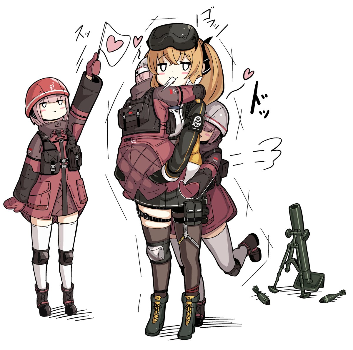 futaokonomu's tweet photo. レナちゃんと重装ちゃん達 https://t.co/ip5VAP4zDJ
