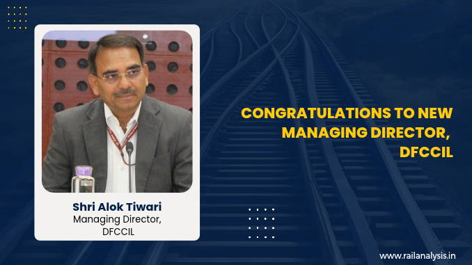 RailAnalysis's tweet photo. Shri Alok Tiwari takes charge as Managing Director, #DFCCIL
Read more : https://t.co/7WD10aEOka
#Freight #Appointment #Leadership #DedicatedFreightCorridor #DFC #RailAnalyis https://t.co/rvclbV5art