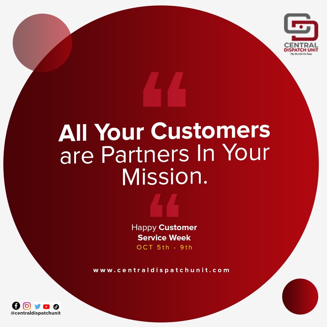 centraldispatc's tweet photo. Who would we be without you?
#CDUGroup #HappyCustomerWeek #CustomerAppreciation #TheWorldOnTime #MovingKenya #TransportAndLogistics https://t.co/yngaW5FX9B
