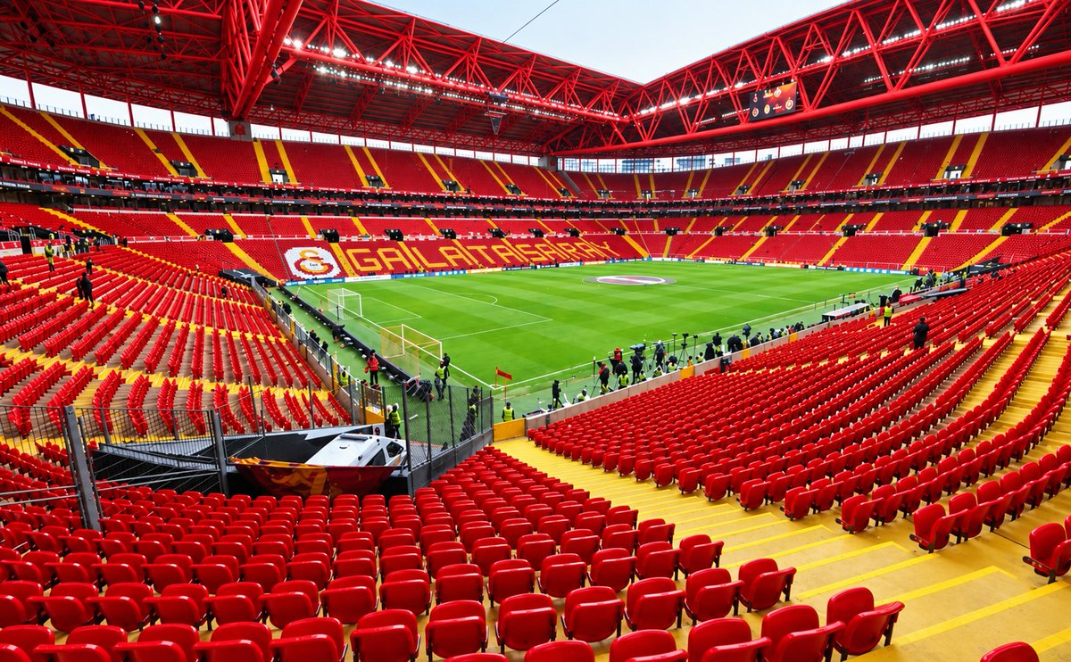 ArmaninPesindeT's tweet photo. RAMS PARK'I KIRMIZIYA ÇEVİRELİM !

RAMS Park’ın görsel kimliğinin, Galatasaray’ın kurumsal renkleriyle daha güçlü şekilde bütünleştirilmesinin önemli olduğunu düşünüyorum.

🔴🟡Tribün koltuklarının daha canlı ve belirgin bir kırmızıya, çatıdaki gri çelik konstrüksiyonların kırmızıya, tribün merdiven ve geçiş alanlarının ise sarıya boyanması; stadın genel görünümünü çok daha bütünlüklü, modern ve etkileyici hale getirecektir.