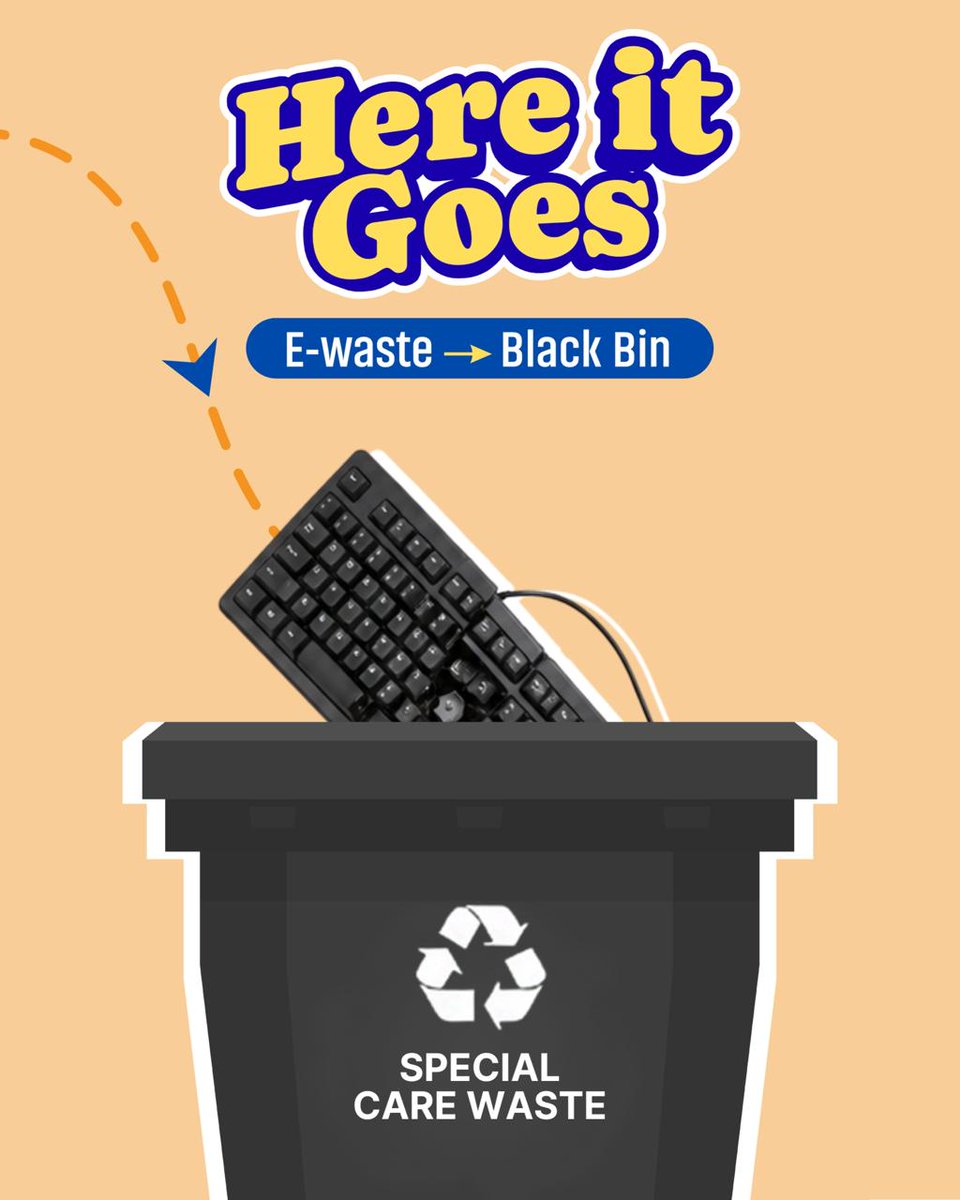 EduMinOfIndia's tweet photo. Do you know in which bin does your E-waste go? 

Swipe to test your knowledge! ➡️

#SpecialCampaign6 #SWMRules2026 #SwachhBharat  #EcoClubsforMissionLiFE #SchoolEducation #NEP2020 https://t.co/HWko4IHKn0