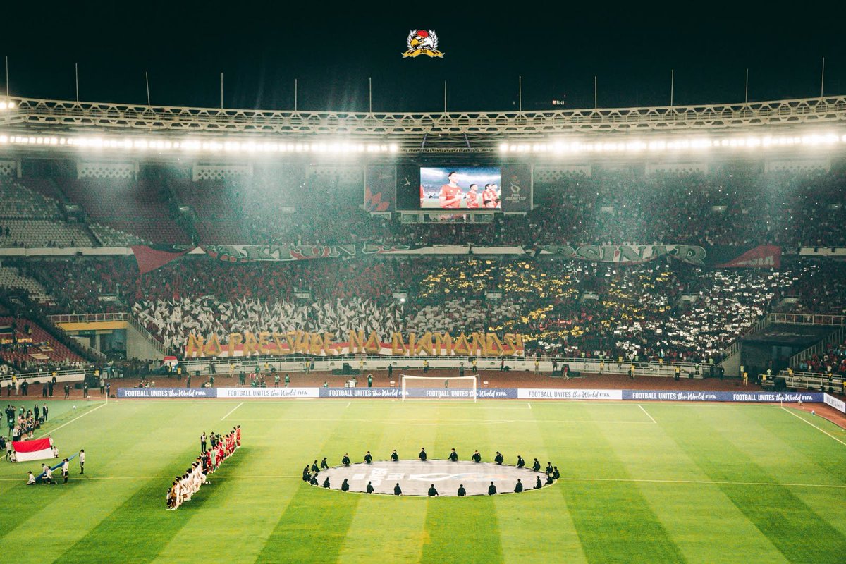 LaGrandeIndo's tweet photo. JUARA FIFA ASEAN CUP 2026!

NO PRESSURE, NO DIAMONDS!

Terima kasih untuk perjuangannya @TimnasIndonesia dan teman-teman yang hadir semalam ke Tribun Utara Gelora Bung Karno

https://t.co/IqCjBbhZDo https://t.co/ZQShLKxEEY