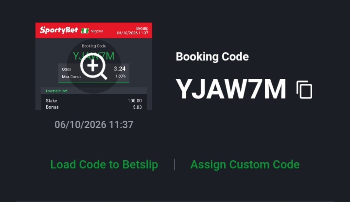 Otan3456790's tweet photo. Looking for winning today?

You're at the right place 😜 

Rush now and bet 😁

YJAW7M

Sporty bet https://t.co/TuXZvNejb7