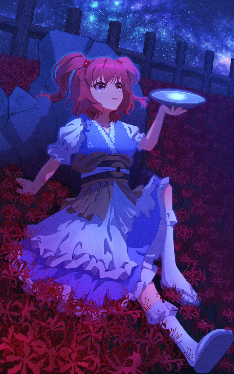 UNname_OBJ's tweet photo. 月見
#東方Project #小野塚小町 https://t.co/HxxCxAXLg1