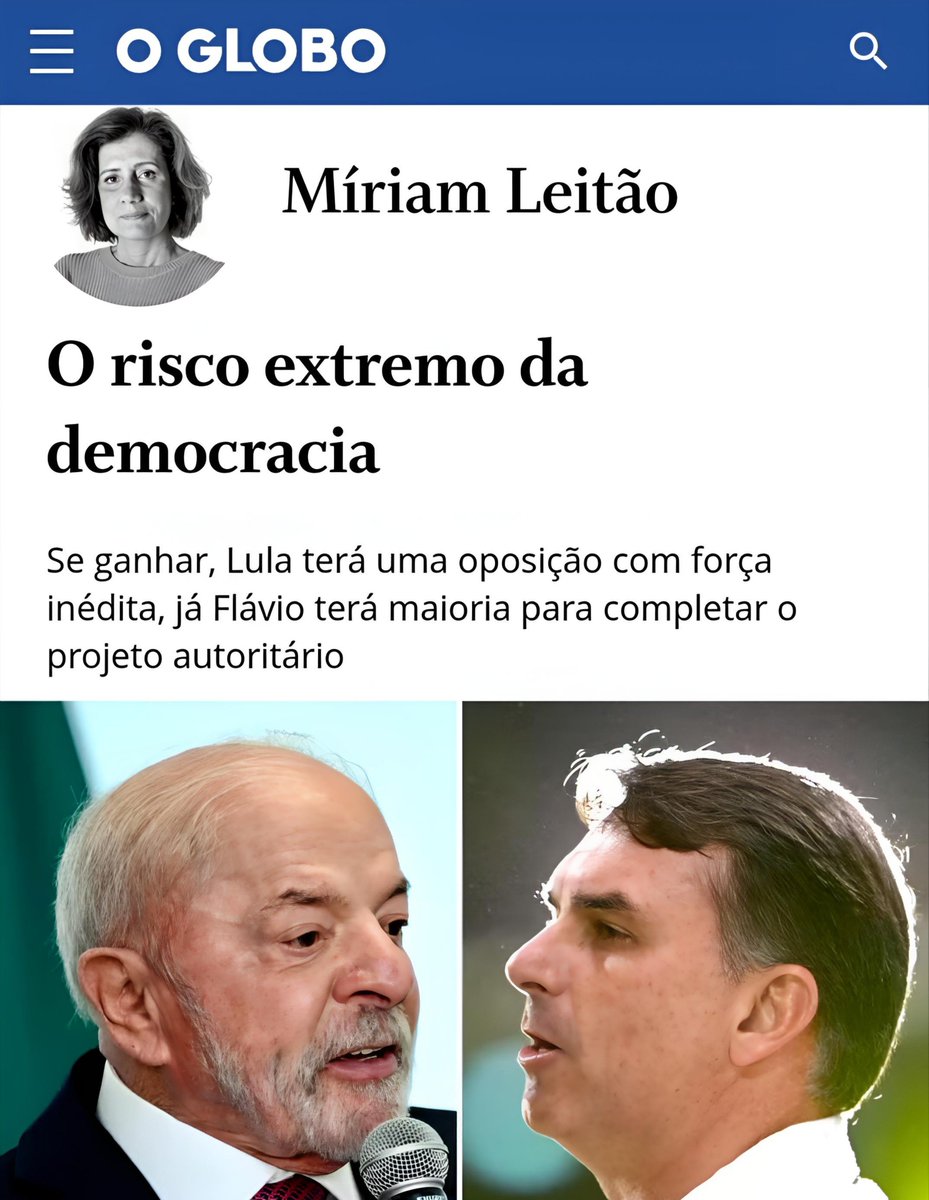 MichelcSales's tweet photo. "O que passa na cabeça desse pessoal?

Essa "mulher" não é burra. Ela SABE que BOLSONARO e FLÁVIO NÃO REPRESENTAM RISCO À DEMOCRACIA e sabe, melhor ainda, que a continuação de LULA vai levar este país à FALÊNCIA.

Por que eles continuam MENTINDO e ajudando esse "governo"?

Que falta de RESPONSABILIDADE. PQP.