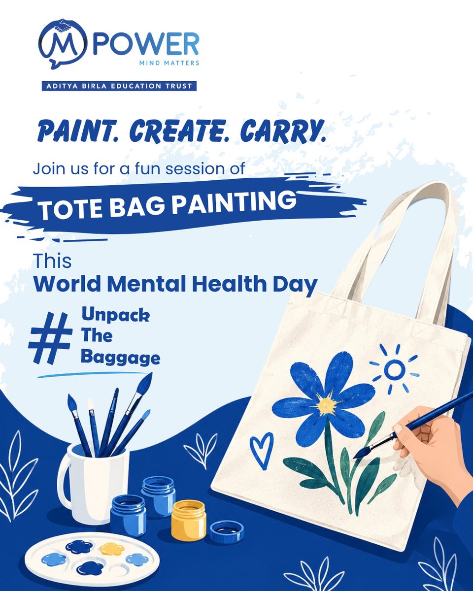mpowerminds's tweet photo. Students across COPE colleges are getting creative with Tote Bag Painting. They are all set to #UnpackTheBaggage. Are you? https://t.co/PhUgxJCmwz