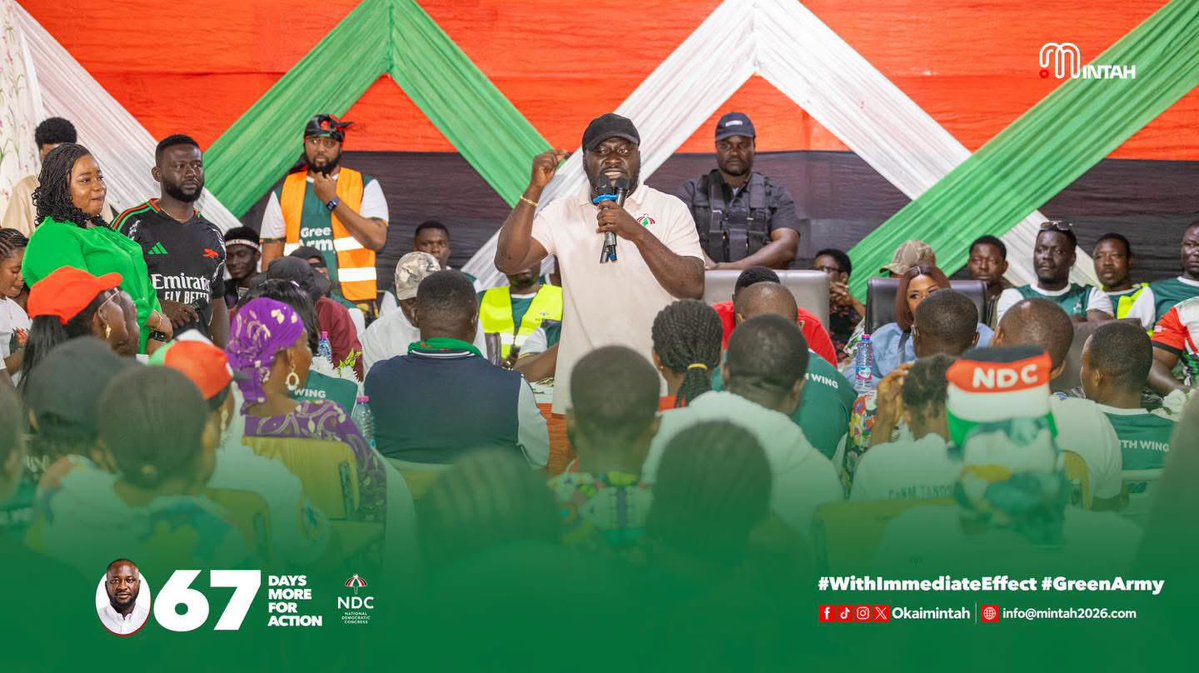 okai_mintah's tweet photo. I am committed to leading our mobilization efforts to ensure our campaign machinery is unmatched. We will upgrade and better fund the same machinery used in 2024 to secure our victory in 2028! 

#GetMINTED 
#WithImmediateEffect 
#GreenArmy https://t.co/HWAjwnSFQY