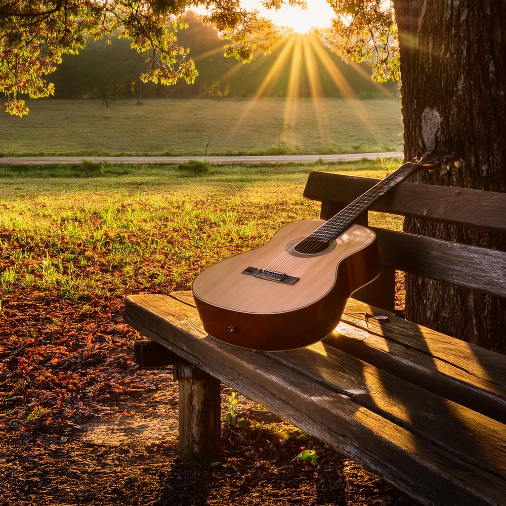 AuroraWaymox's tweet photo. [En la suave luz de la tarde, la luz se filtra a través de una transparente gasa, el sonido suave de la guitarra se entremezcla con el murmullo del viento, haciendo vibrar suavemente el corazón con una sensación cálida y tranquila]， https://t.co/3bp4Ky7ytZ