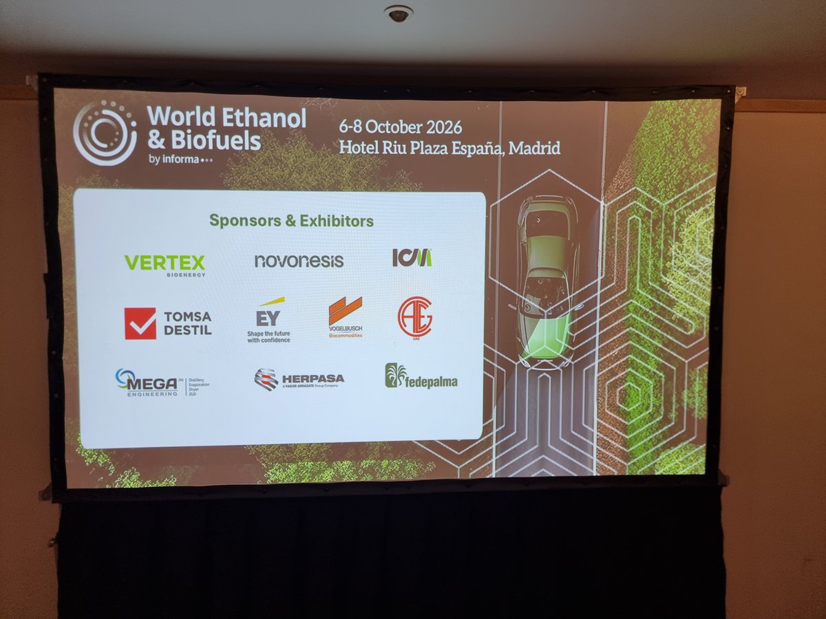 EddieTofpik's tweet photo. TODAY'S the DAY! I will be speaking about 1st Generation #Biofuel #Feedsocks at the #SAF Forum, part of World #Ethanol &amp; #Biofuels conference in Madrid... https://t.co/MTOKzOvICU