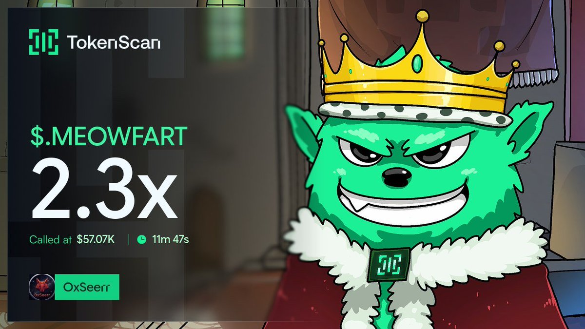 0xSeerr's tweet photo. 2x gain on $.MEOWFART

CA> JDWfTE92XEMDUtxmw27YLJUsW17RenLgC6E8Q6XduPb5 https://t.co/EJxjRaMnoe