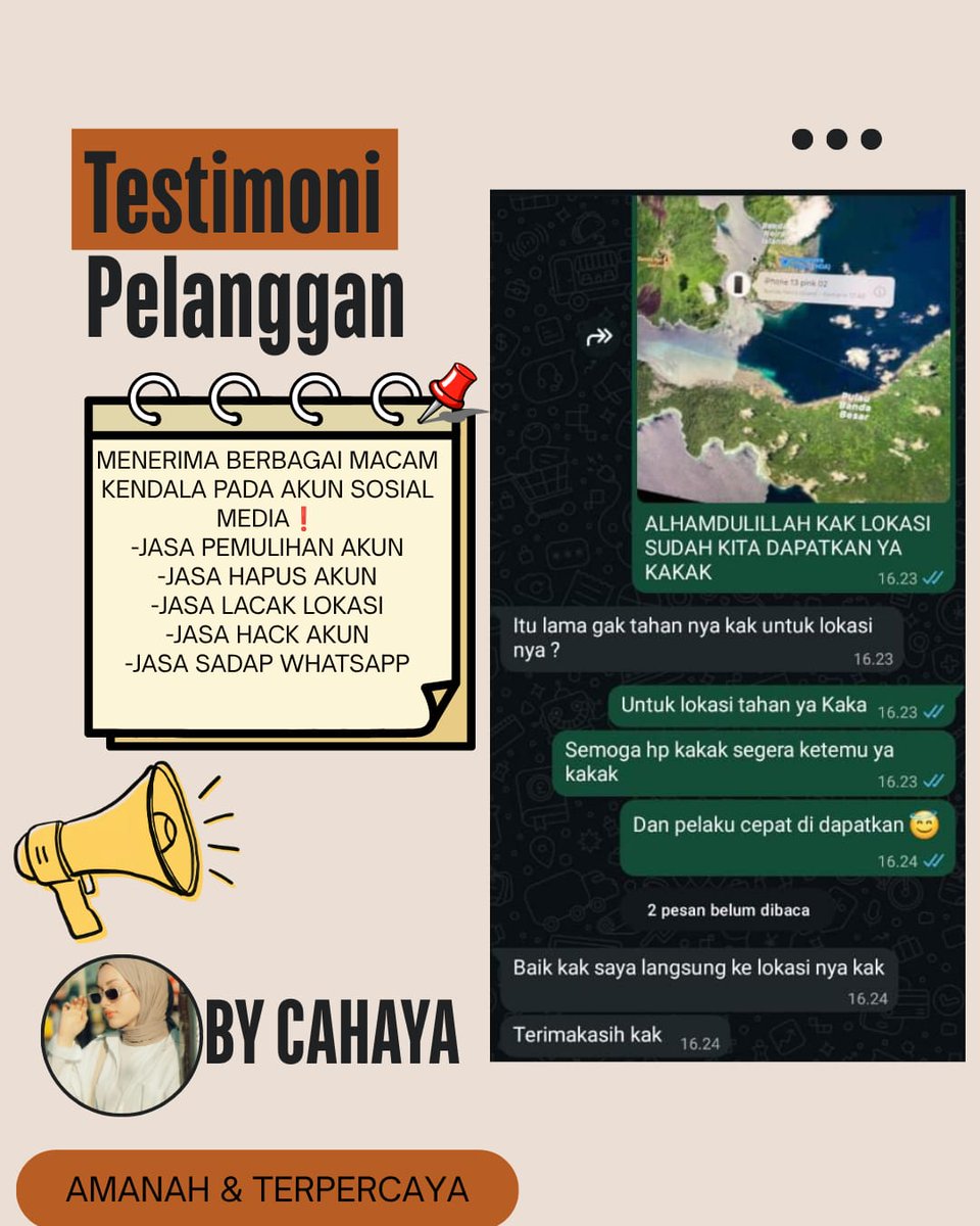 hyfioa's tweet photo. Menerima Jasa Pemulihan &amp; Perbaikan Akun Sosmed.

- Pulihkan,Balikin &amp; Hapus/Nonaktifkan Akun.

- Lacak Lokasi, Sadap Wa, Hack Akun &amp; Lainnya.

( Facebook, Instagram, TikTok, WhatsApp, Line, Twitter/X, Gmail/Email,Telegram, Game &amp; Lainnya ) #zonauang

Fast On WhatsApp Di Profil✅ https://t.co/4eOZhJvJ0Q