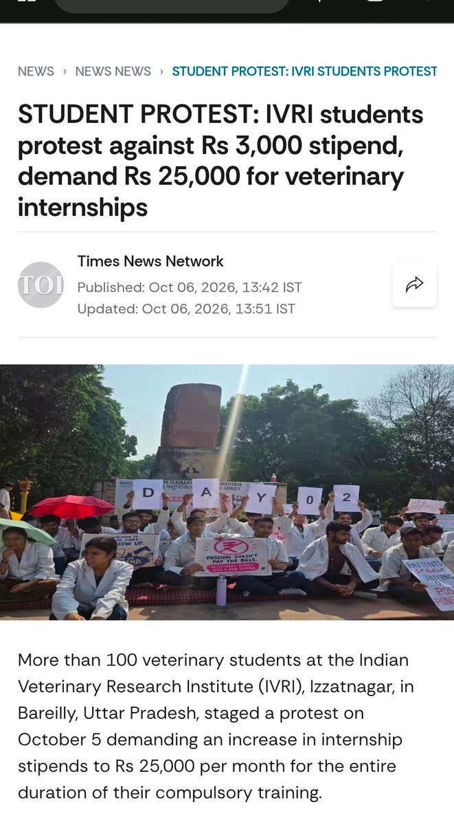 AJvetdoc's tweet photo. #IVRIINTERNSTIPEND https://t.co/7Vaurda2mR